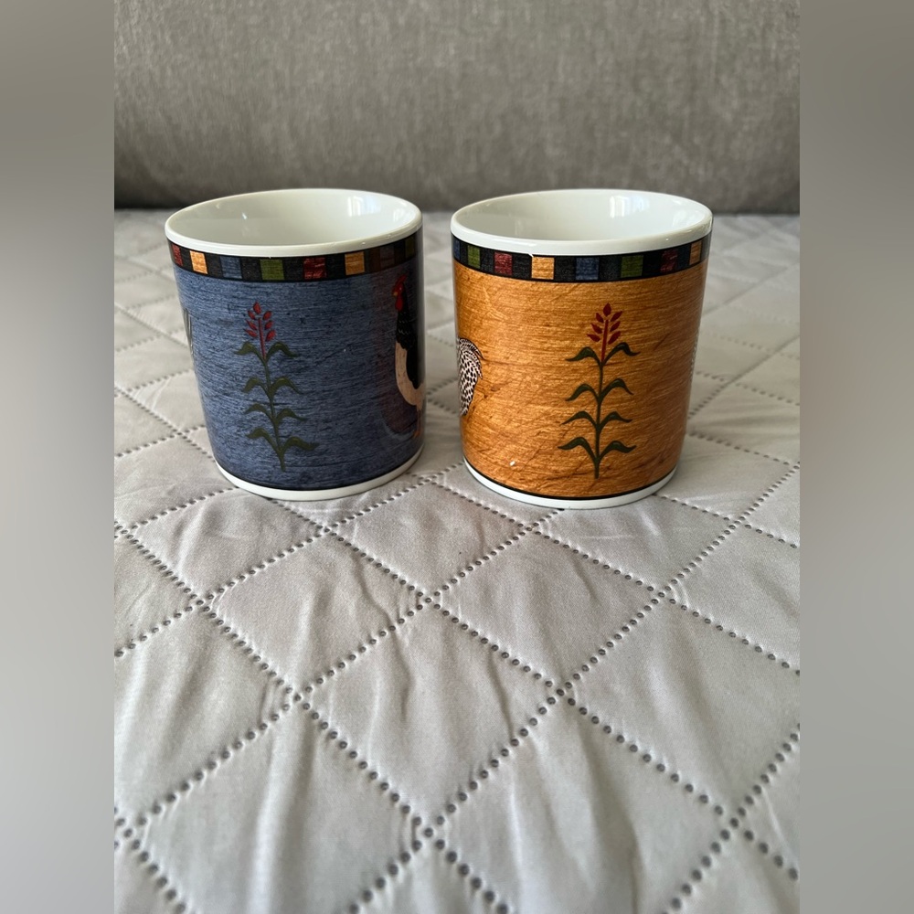 Warren Kimble 2 set Country Quartet
Rooster Coffee Mugs - Picture 4 of 5